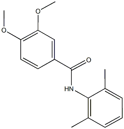 N-(2,6-dimethylphenyl)-3,4-dimethoxybenzamide Struktur