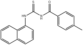 N-(4-methylbenzoyl)-N'-(1-naphthyl)thiourea Struktur