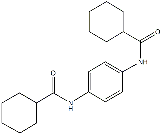 N-{4-[(cyclohexylcarbonyl)amino]phenyl}cyclohexanecarboxamide Struktur