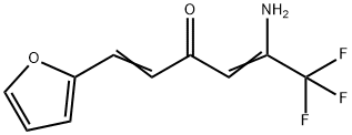 5-amino-6,6,6-trifluoro-1-(2-furyl)-1,4-hexadien-3-one Struktur