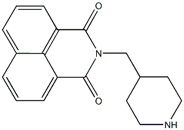 2-(4-piperidinylmethyl)-1H-benzo[de]isoquinoline-1,3(2H)-dione Struktur