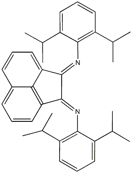 N-(2,6-diisopropylphenyl)-N-(2-[(2,6-diisopropylphenyl)imino]-1(2H)-acenaphthylenylidene)amine Struktur