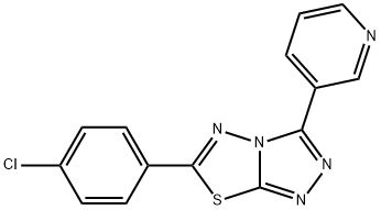 6-(4-chlorophenyl)-3-(3-pyridinyl)[1,2,4]triazolo[3,4-b][1,3,4]thiadiazole Struktur