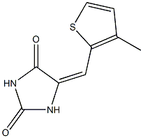 5-[(3-methyl-2-thienyl)methylene]-2,4-imidazolidinedione Struktur