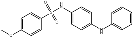 N-(4-anilinophenyl)-4-methoxybenzenesulfonamide Struktur