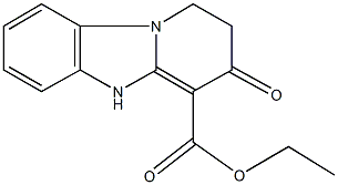 ethyl 3-oxo-1,2,3,5-tetrahydropyrido[1,2-a]benzimidazole-4-carboxylate Struktur