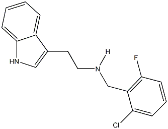 N-(2-chloro-6-fluorobenzyl)-N-[2-(1H-indol-3-yl)ethyl]amine Struktur