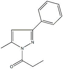 5-methyl-3-phenyl-1-propionyl-1H-pyrazole Struktur