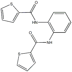 N-{2-[(2-thienylcarbonyl)amino]phenyl}-2-thiophenecarboxamide Struktur