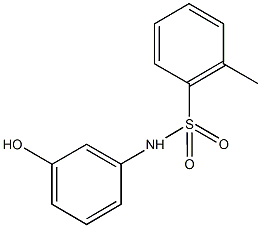 N-(3-hydroxyphenyl)-2-methylbenzenesulfonamide Struktur