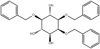 3,5,6-tris(benzyloxy)-1,2,4-cyclohexanetriol Struktur