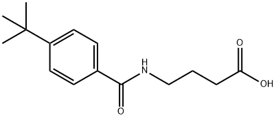 4-[(4-tert-butylbenzoyl)amino]butanoic acid Struktur