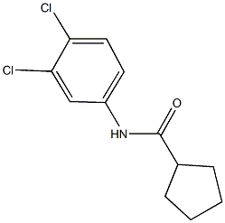 N-(3,4-dichlorophenyl)cyclopentanecarboxamide Struktur