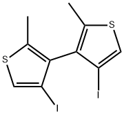 3,3'-bis[4-iodo-2-methylthiophene] Struktur