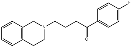 4-(3,4-dihydro-2(1H)-isoquinolinyl)-1-(4-fluorophenyl)-1-butanone Struktur