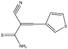 2-cyano-3-(3-thienyl)-2-propenethioamide Struktur