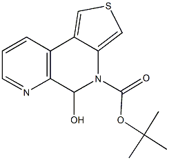 tert-butyl5-hydroxythieno[3,4-f][1,7]naphthyridine-4(5H)-carboxylate Struktur