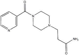 3-[4-(3-pyridinylcarbonyl)-1-piperazinyl]propanamide Struktur