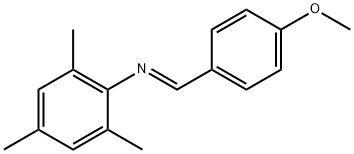 N-mesityl-N-(4-methoxybenzylidene)amine Struktur