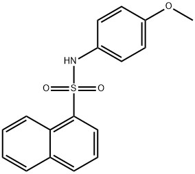 N-(4-methoxyphenyl)-1-naphthalenesulfonamide Struktur