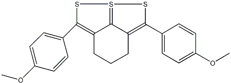 2,6-bis(4-methoxyphenyl)-4,5-dihydro-3H-8lambda~4~-[1,2]dithiolo[4,5,1-hi][1,2]benzodithiole Struktur