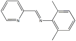 N-(2,6-dimethylphenyl)-N-(2-pyridinylmethylene)amine Struktur