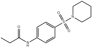 N-[4-(piperidin-1-ylsulfonyl)phenyl]propanamide Struktur