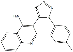 3-[1-(4-methylphenyl)-1H-tetraazol-5-yl]-4-quinolinylamine Struktur