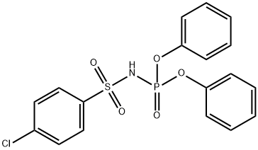 diphenyl (4-chlorophenyl)sulfonylamidophosphate Struktur