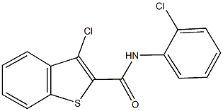 3-chloro-N-(2-chlorophenyl)-1-benzothiophene-2-carboxamide Struktur