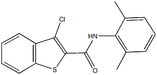 3-chloro-N-(2,6-dimethylphenyl)-1-benzothiophene-2-carboxamide Struktur