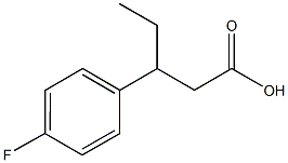 3-(4-fluorophenyl)pentanoic acid Struktur