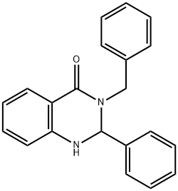 3-benzyl-2-phenyl-2,3-dihydro-4(1H)-quinazolinone Struktur