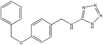 N-[4-(benzyloxy)benzyl]-1H-tetraazol-5-amine Struktur