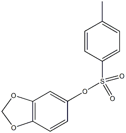 1,3-benzodioxol-5-yl 4-methylbenzenesulfonate Struktur