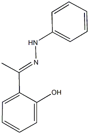 1-(2-hydroxyphenyl)ethanone phenylhydrazone Struktur