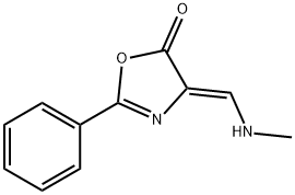 4-[(methylamino)methylene]-2-phenyl-1,3-oxazol-5(4H)-one Struktur