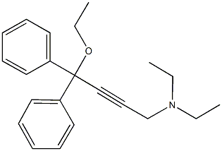 4-ethoxy-N,N-diethyl-4,4-diphenyl-2-butyn-1-amine Struktur