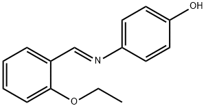 4-[(2-ethoxybenzylidene)amino]phenol Struktur