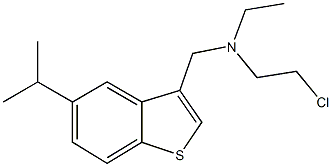 N-(2-chloroethyl)-N-ethyl-N-[(5-isopropyl-1-benzothien-3-yl)methyl]amine Struktur