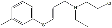 N-(2-chloroethyl)-N-ethyl-N-[(6-methyl-1-benzothien-3-yl)methyl]amine Struktur