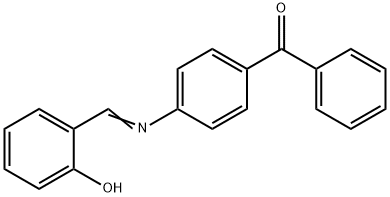 {4-[(2-hydroxybenzylidene)amino]phenyl}(phenyl)methanone Struktur