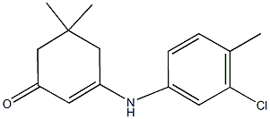 3-(3-chloro-4-methylanilino)-5,5-dimethyl-2-cyclohexen-1-one Struktur