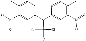 1-methyl-2-nitro-4-[2,2,2-trichloro-1-(4-methyl-3-nitrophenyl)ethyl]benzene Struktur