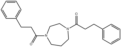 1,4-bis(3-phenylpropanoyl)-1,4-diazepane Struktur