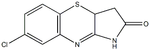 7-chloro-3,3a-dihydropyrrolo[3,2-b][1,4]benzothiazin-2(1H)-one Struktur