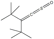 2-tert-butyl-3,3-dimethyl-1-sulfinyl-1-butene Struktur