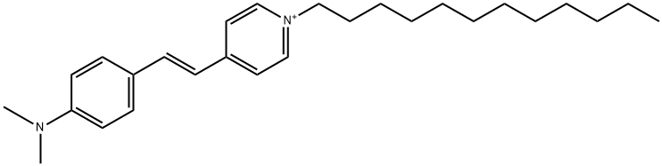 4-{2-[4-(dimethylamino)phenyl]vinyl}-1-dodecylpyridinium Struktur