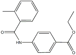 ethyl 4-[(2-methylbenzoyl)amino]benzoate Struktur