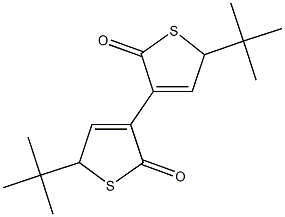 3,3'-bis[5-tert-butyl-2(5H)-thiophenone] Struktur